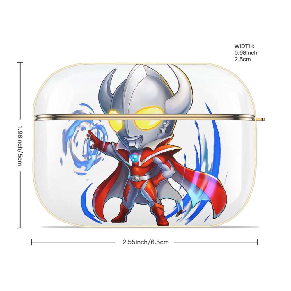 ウルトラマン Ultraman 【AirPods Pro用】ハードシェル保護ケース｜耐衝撃・防指紋・カラビナ付き商品仕様