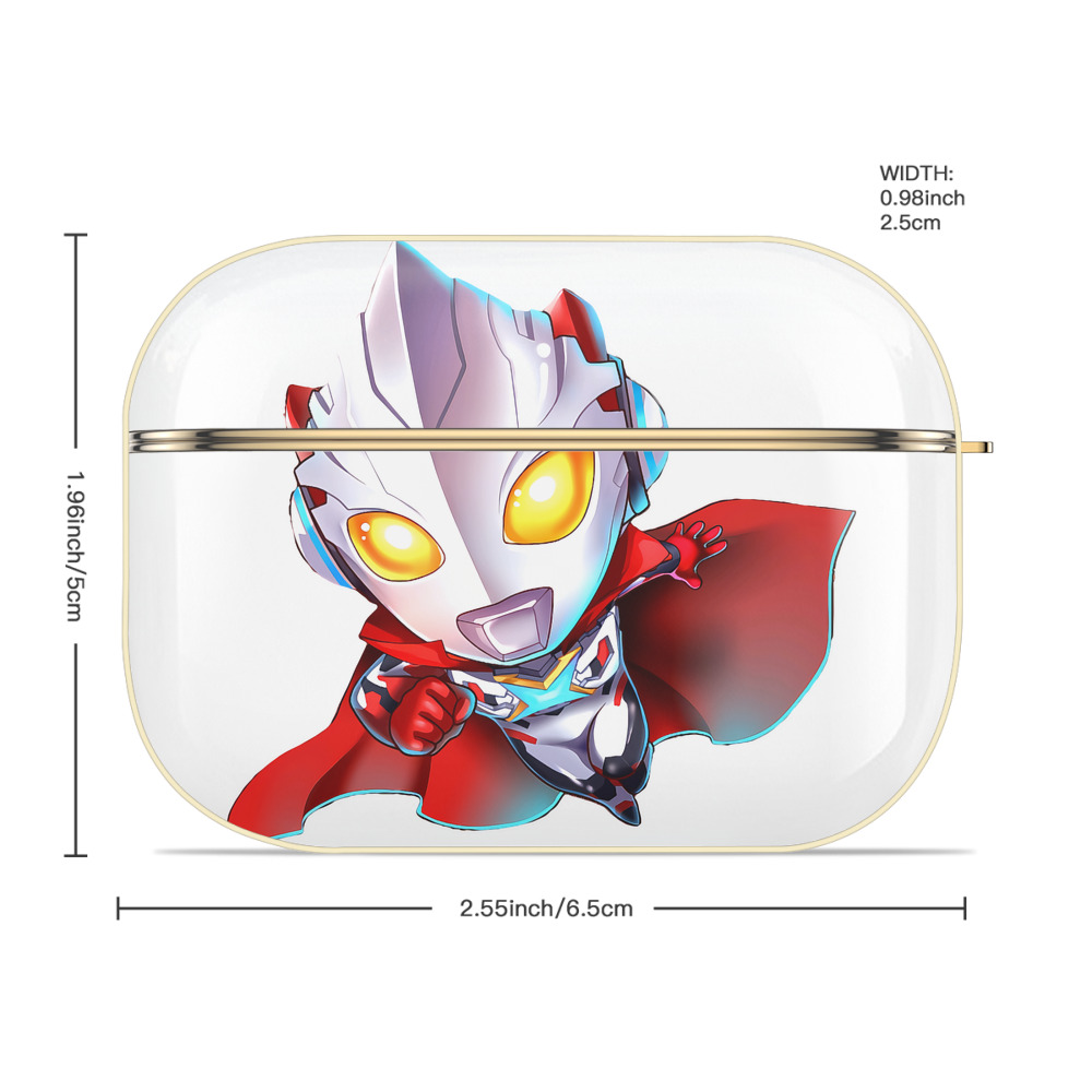 ウルトラマン Ultraman 【AirPods Pro用】ハードシェル保護ケース｜耐衝撃・防指紋・カラビナ付き商品仕様