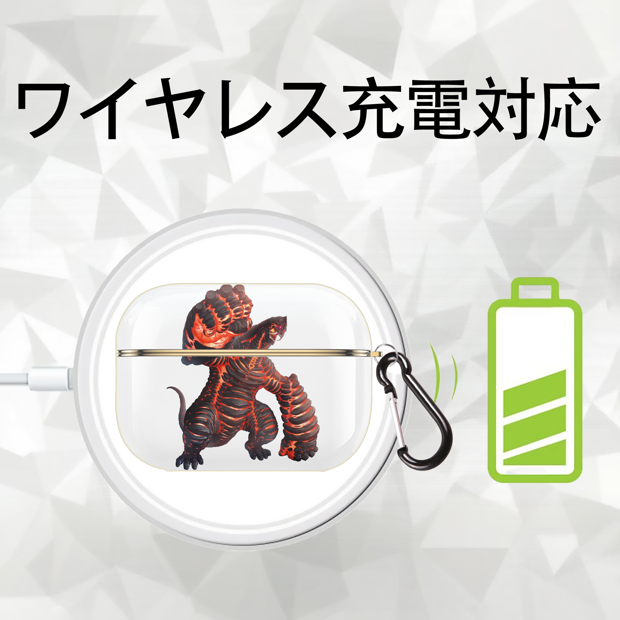 ウルトラマン Ultraman 【AirPods Pro用】ハードシェル保護ケース｜耐衝撃・防指紋・カラビナ付き商品仕様