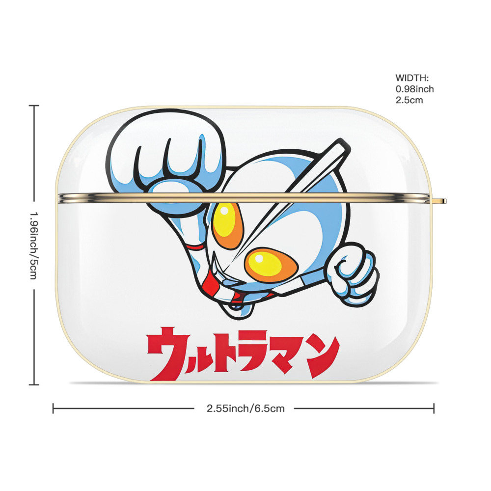 ウルトラマン Ultraman 【AirPods Pro用】ハードシェル保護ケース｜耐衝撃・防指紋・カラビナ付き商品仕様