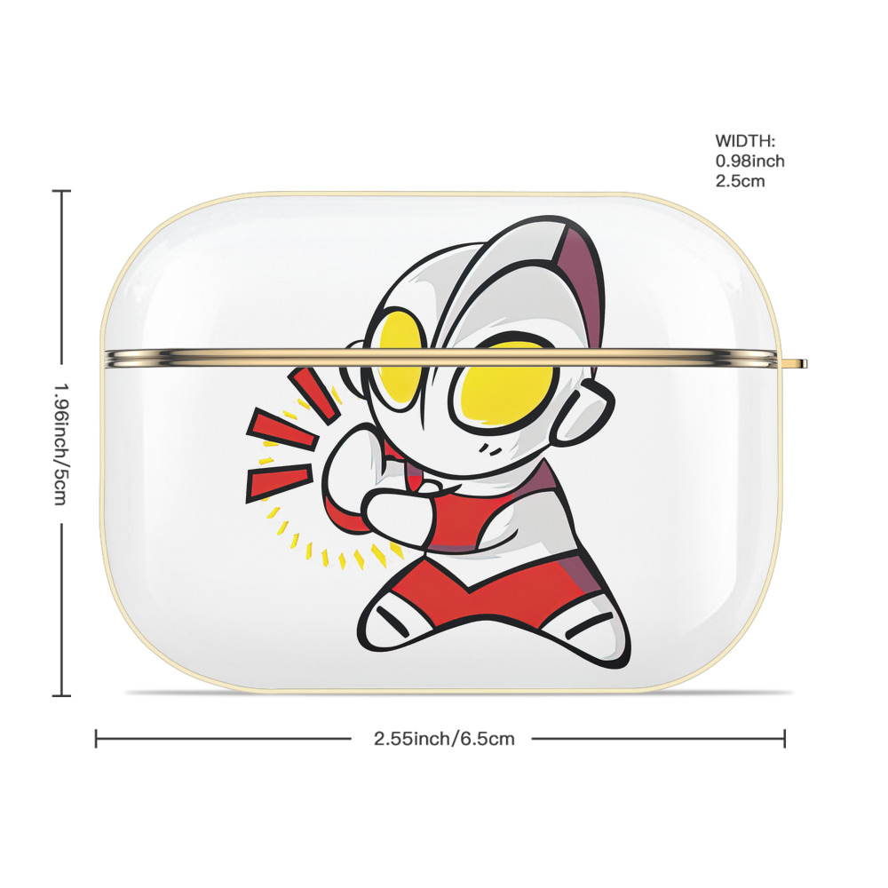 ウルトラマン Ultraman 【AirPods Pro用】ハードシェル保護ケース｜耐衝撃・防指紋・カラビナ付き商品仕様