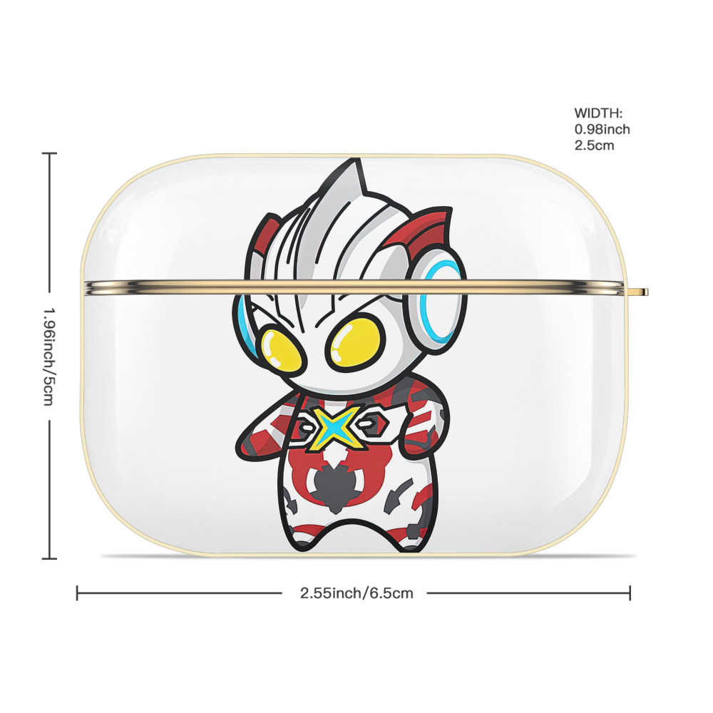 ウルトラマン Ultraman 【AirPods Pro用】ハードシェル保護ケース｜耐衝撃・防指紋・カラビナ付き商品仕様