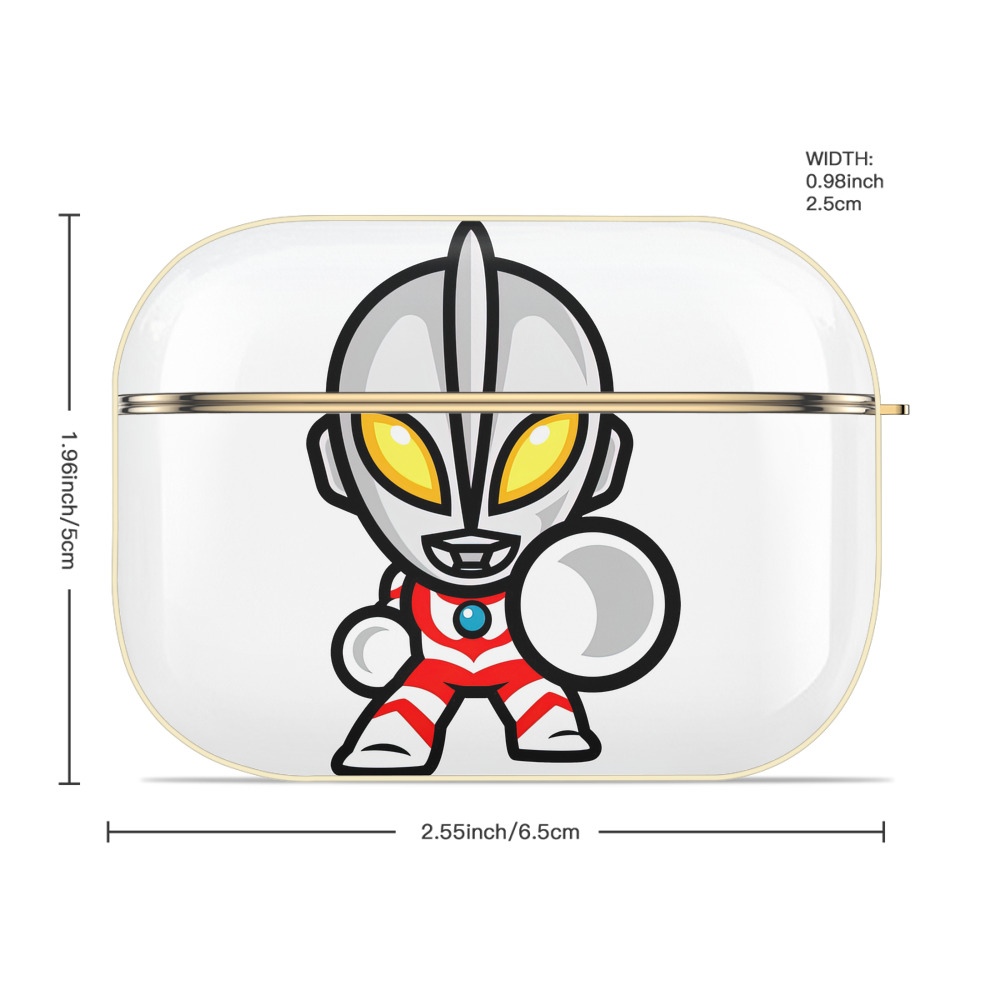 ウルトラマン Ultraman 【AirPods Pro用】ハードシェル保護ケース｜耐衝撃・防指紋・カラビナ付き商品仕様