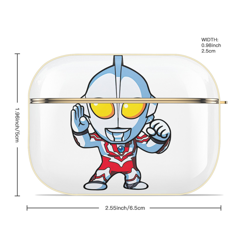 ウルトラマン Ultraman 【AirPods Pro用】ハードシェル保護ケース｜耐衝撃・防指紋・カラビナ付き商品仕様