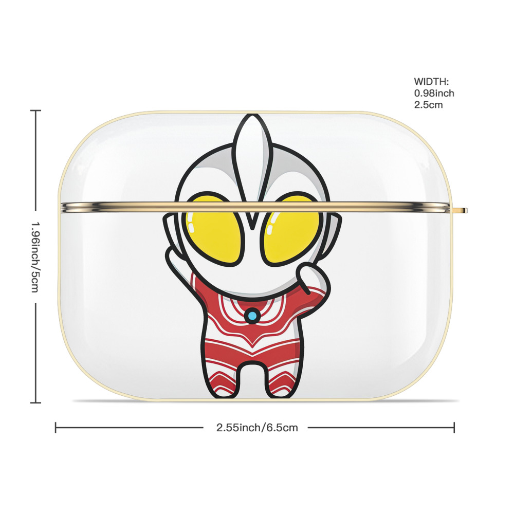ウルトラマン Ultraman 【AirPods Pro用】ハードシェル保護ケース｜耐衝撃・防指紋・カラビナ付き商品仕様