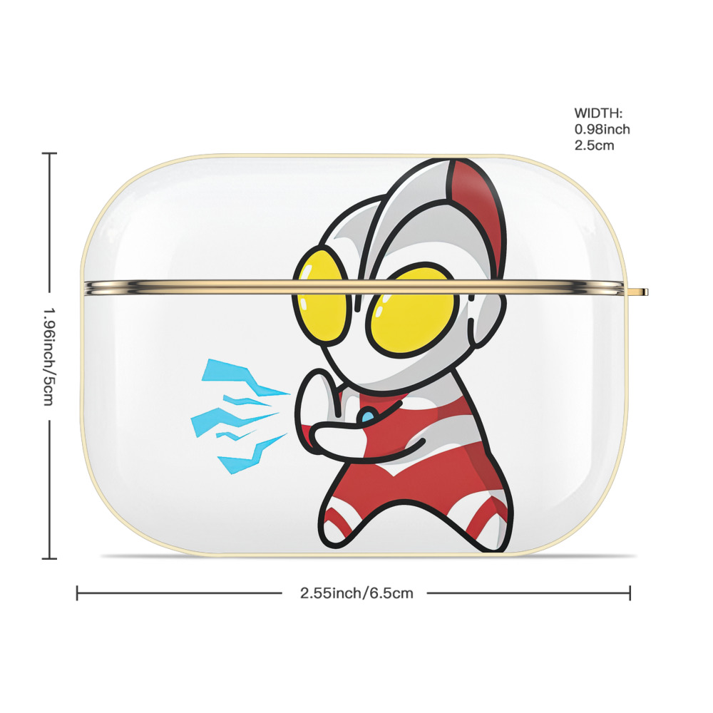 ウルトラマン Ultraman 【AirPods Pro用】ハードシェル保護ケース｜耐衝撃・防指紋・カラビナ付き商品仕様