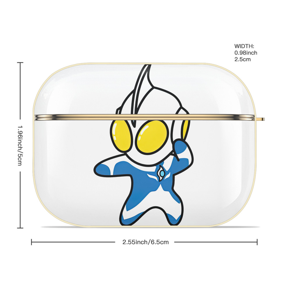 ウルトラマン Ultraman 【AirPods Pro用】ハードシェル保護ケース｜耐衝撃・防指紋・カラビナ付き商品仕様