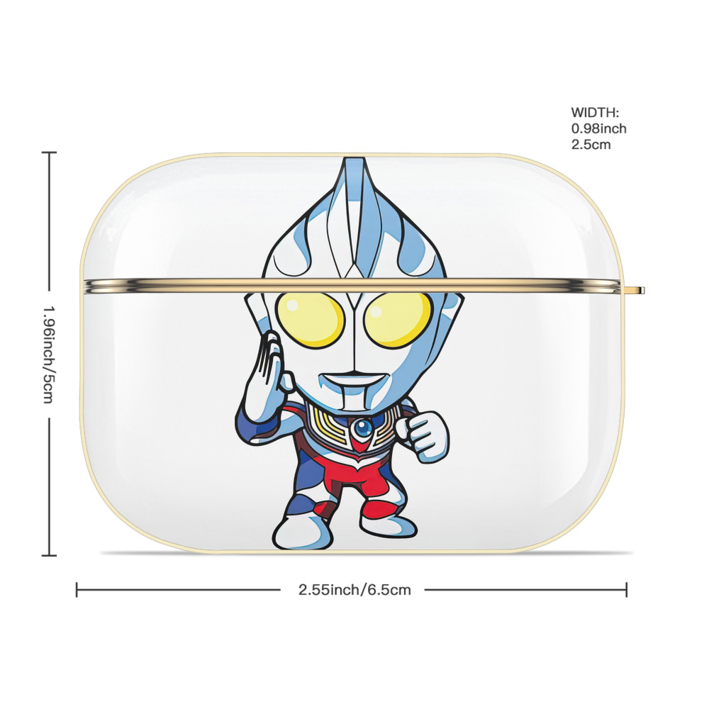 ウルトラマン Ultraman 【AirPods Pro用】ハードシェル保護ケース｜耐衝撃・防指紋・カラビナ付き商品仕様