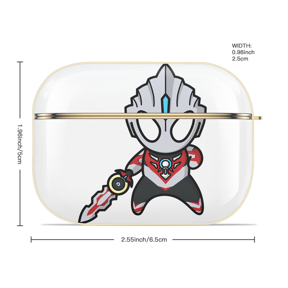 ウルトラマン Ultraman 【AirPods Pro用】ハードシェル保護ケース｜耐衝撃・防指紋・カラビナ付き商品仕様