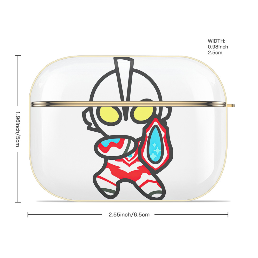 ウルトラマン Ultraman 【AirPods Pro用】ハードシェル保護ケース｜耐衝撃・防指紋・カラビナ付き商品仕様