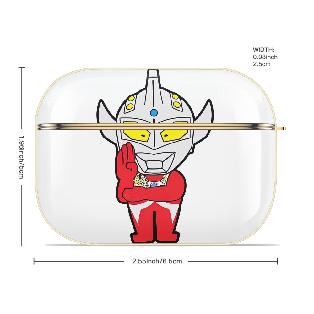 ウルトラマン Ultraman 【AirPods Pro用】ハードシェル保護ケース｜耐衝撃・防指紋・カラビナ付き商品仕様