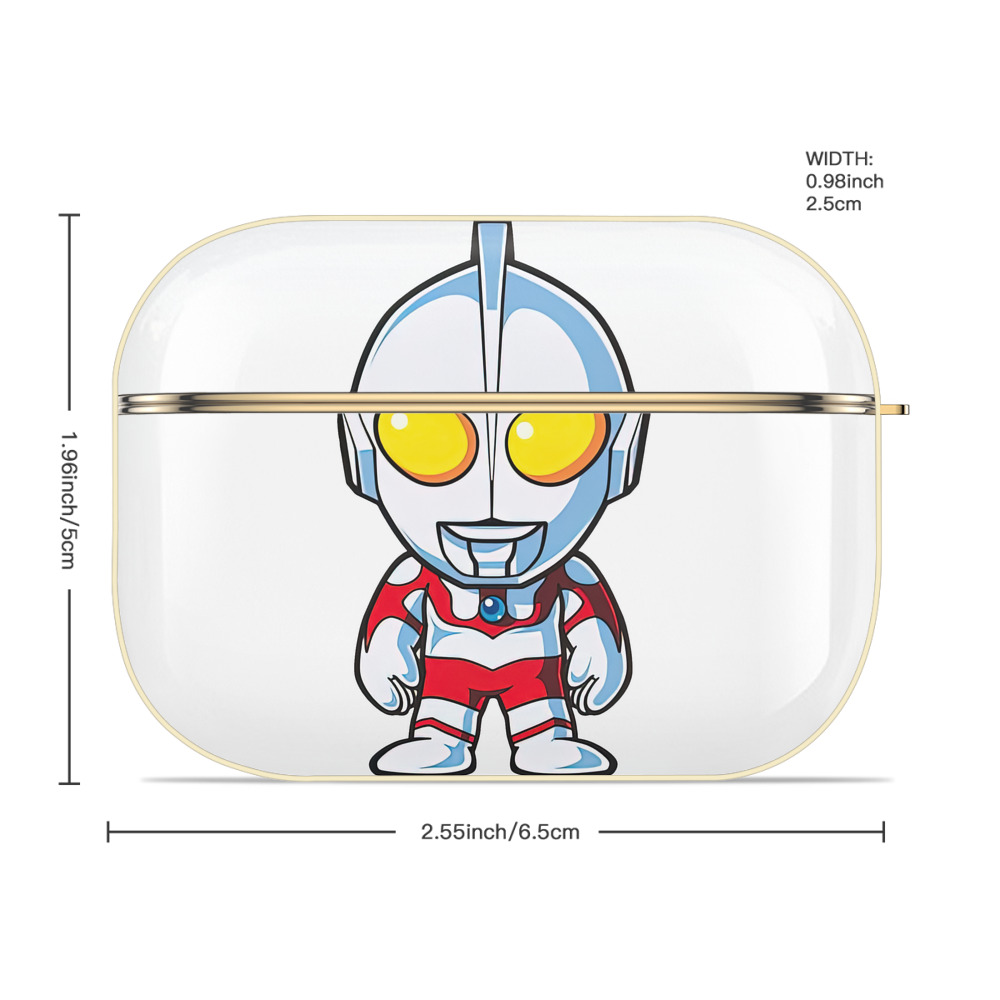 ウルトラマン Ultraman 【AirPods Pro用】ハードシェル保護ケース｜耐衝撃・防指紋・カラビナ付き商品仕様