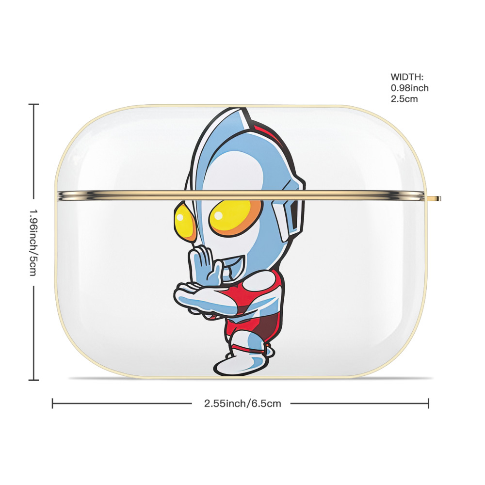 ウルトラマン Ultraman 【AirPods Pro用】ハードシェル保護ケース｜耐衝撃・防指紋・カラビナ付き商品仕様