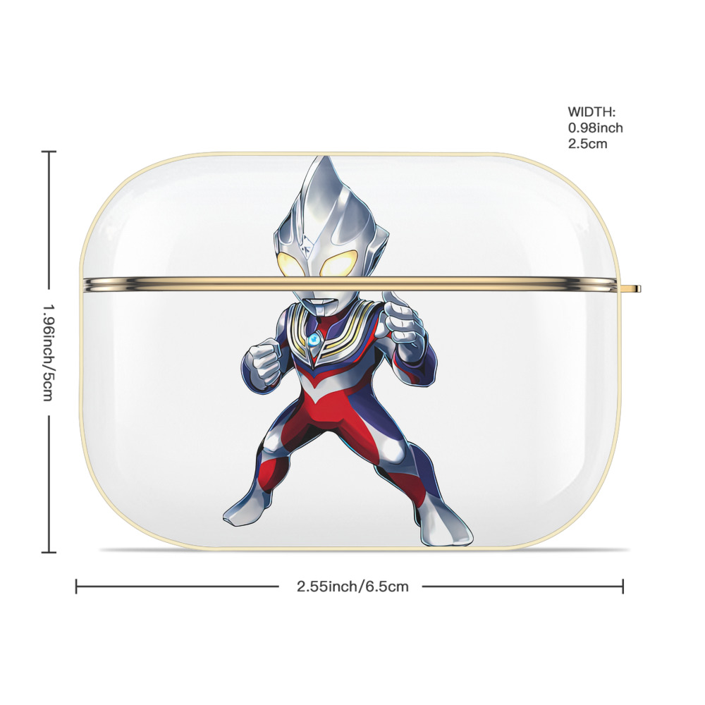ウルトラマン Ultraman 【AirPods Pro用】ハードシェル保護ケース｜耐衝撃・防指紋・カラビナ付き商品仕様