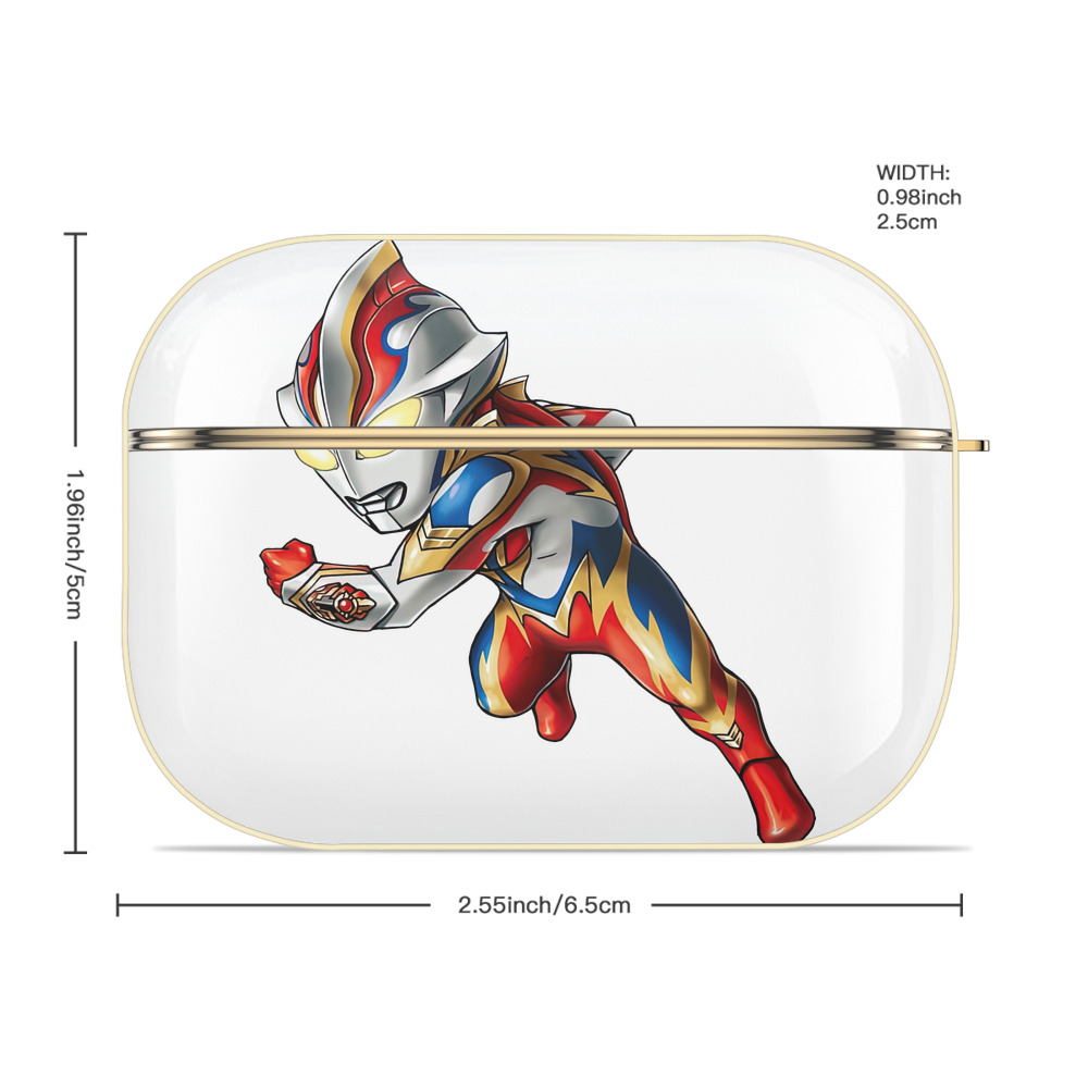 ウルトラマン Ultraman 【AirPods Pro用】ハードシェル保護ケース｜耐衝撃・防指紋・カラビナ付き商品仕様