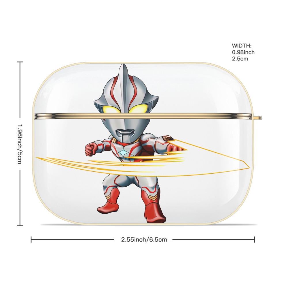 ウルトラマン Ultraman 【AirPods Pro用】ハードシェル保護ケース｜耐衝撃・防指紋・カラビナ付き商品仕様