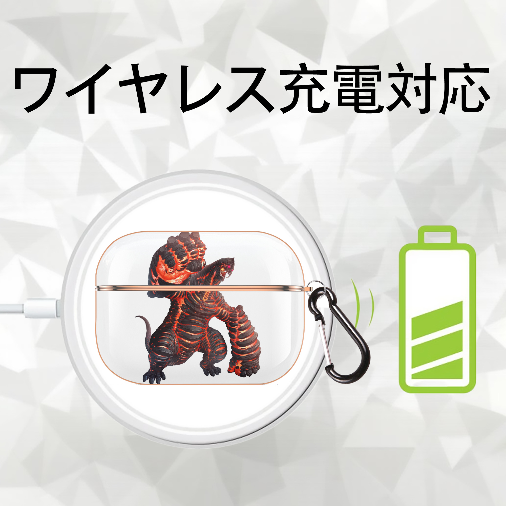 ウルトラマン Ultraman 【AirPods Pro用】ハードシェル保護ケース｜耐衝撃・防指紋・カラビナ付き商品仕様