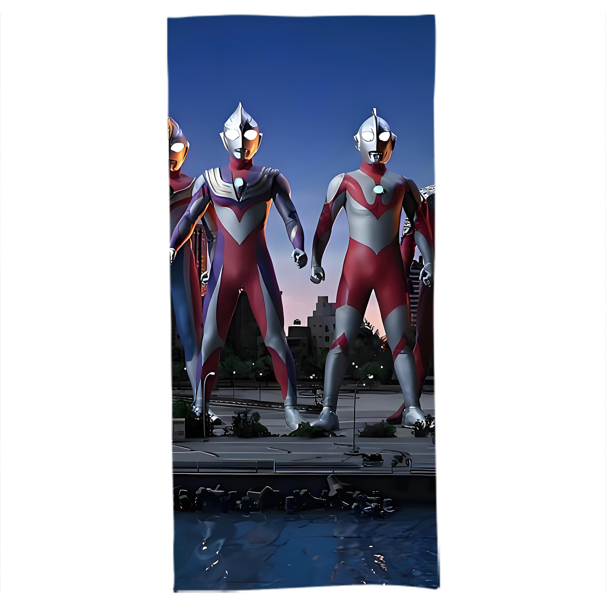 （画像用） ウルトラマン Ultraman 大判バスタオル 70×140cm 吸水速乾 柔らかい肌触り