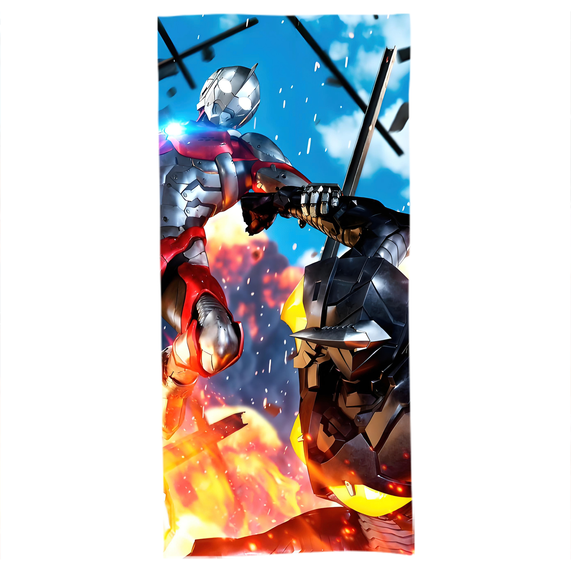 （画像用） ウルトラマン Ultraman 大判バスタオル 70×140cm 吸水速乾 柔らかい肌触り