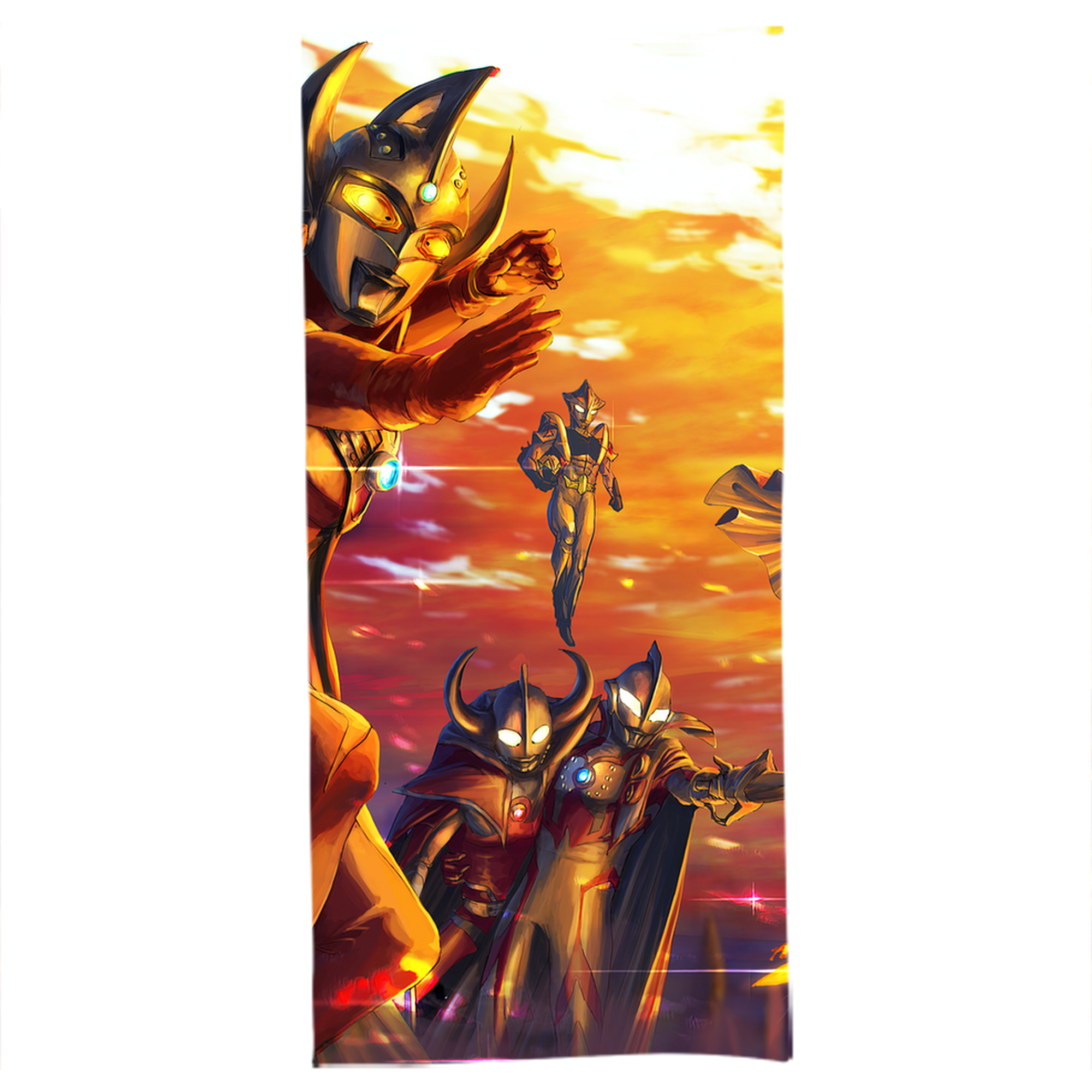 （画像用） ウルトラマン Ultraman 大判バスタオル 70×140cm 吸水速乾 柔らかい肌触り