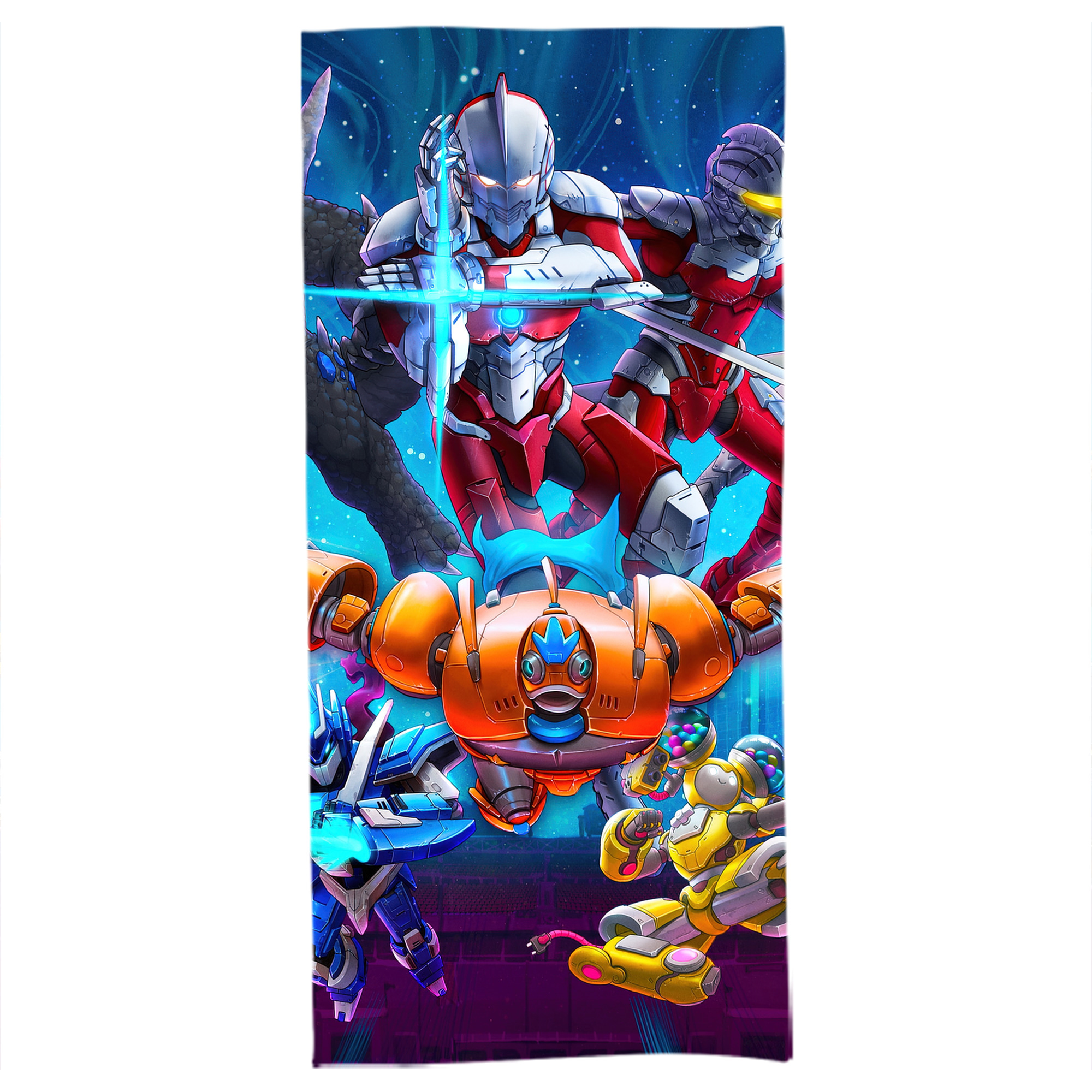 （画像用） ウルトラマン Ultraman 大判バスタオル 70×140cm 吸水速乾 柔らかい肌触り