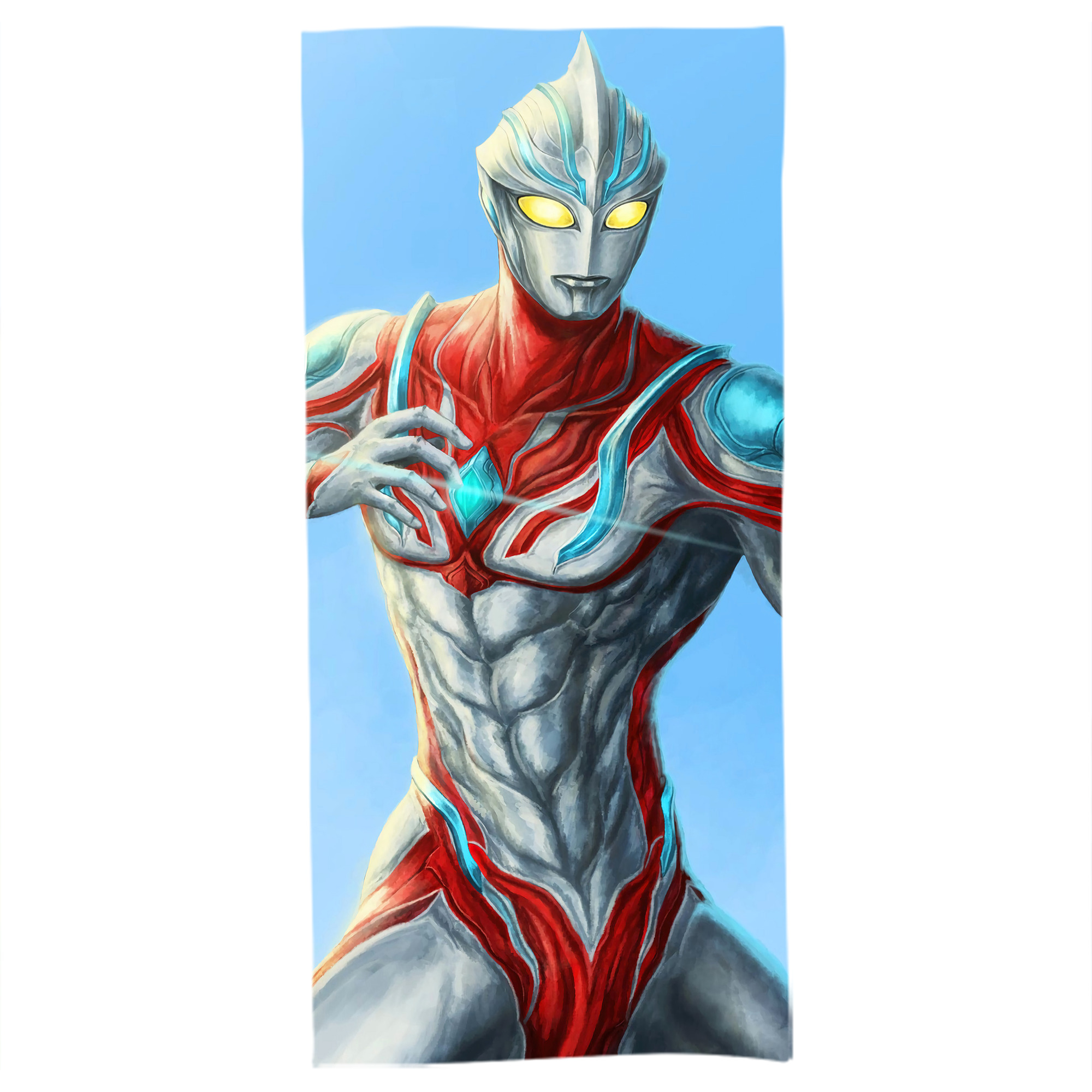 （画像用） ウルトラマン Ultraman 大判バスタオル 70×140cm 吸水速乾 柔らかい肌触り