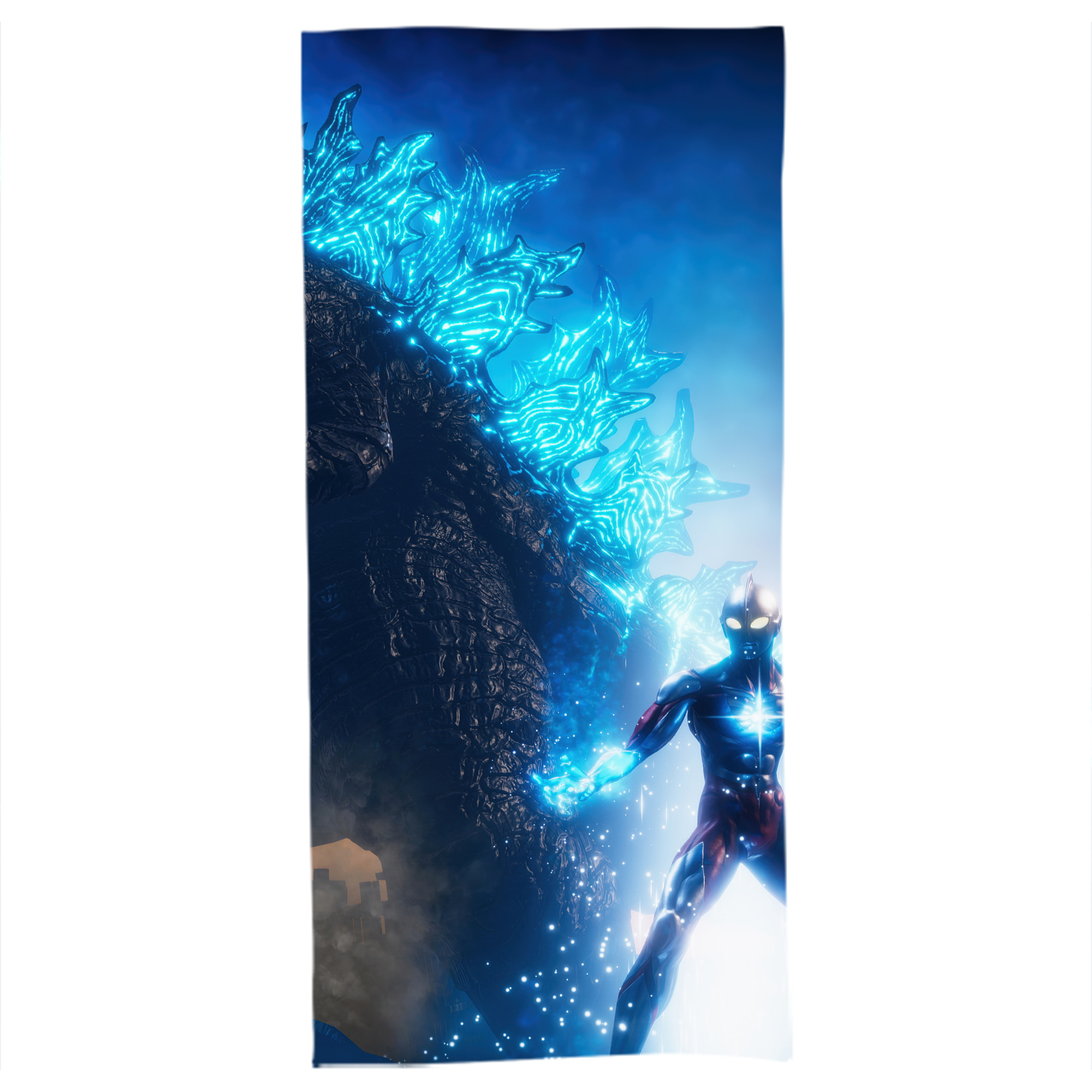 （画像用） ウルトラマン Ultraman 大判バスタオル 70×140cm 吸水速乾 柔らかい肌触り