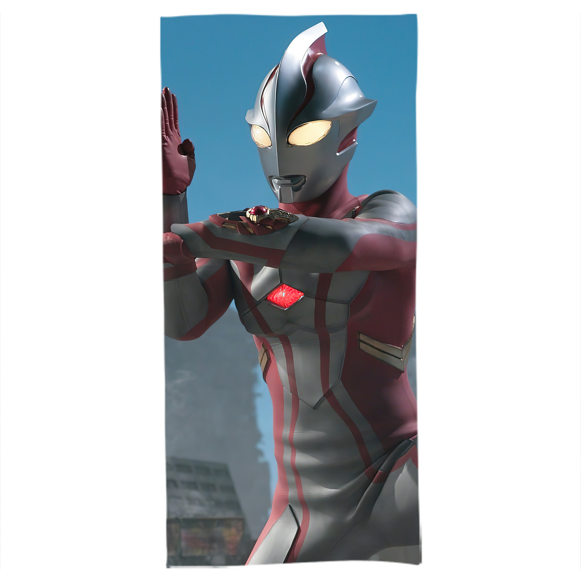 （画像用） ウルトラマン Ultraman 大判バスタオル 70×140cm 吸水速乾 柔らかい肌触り