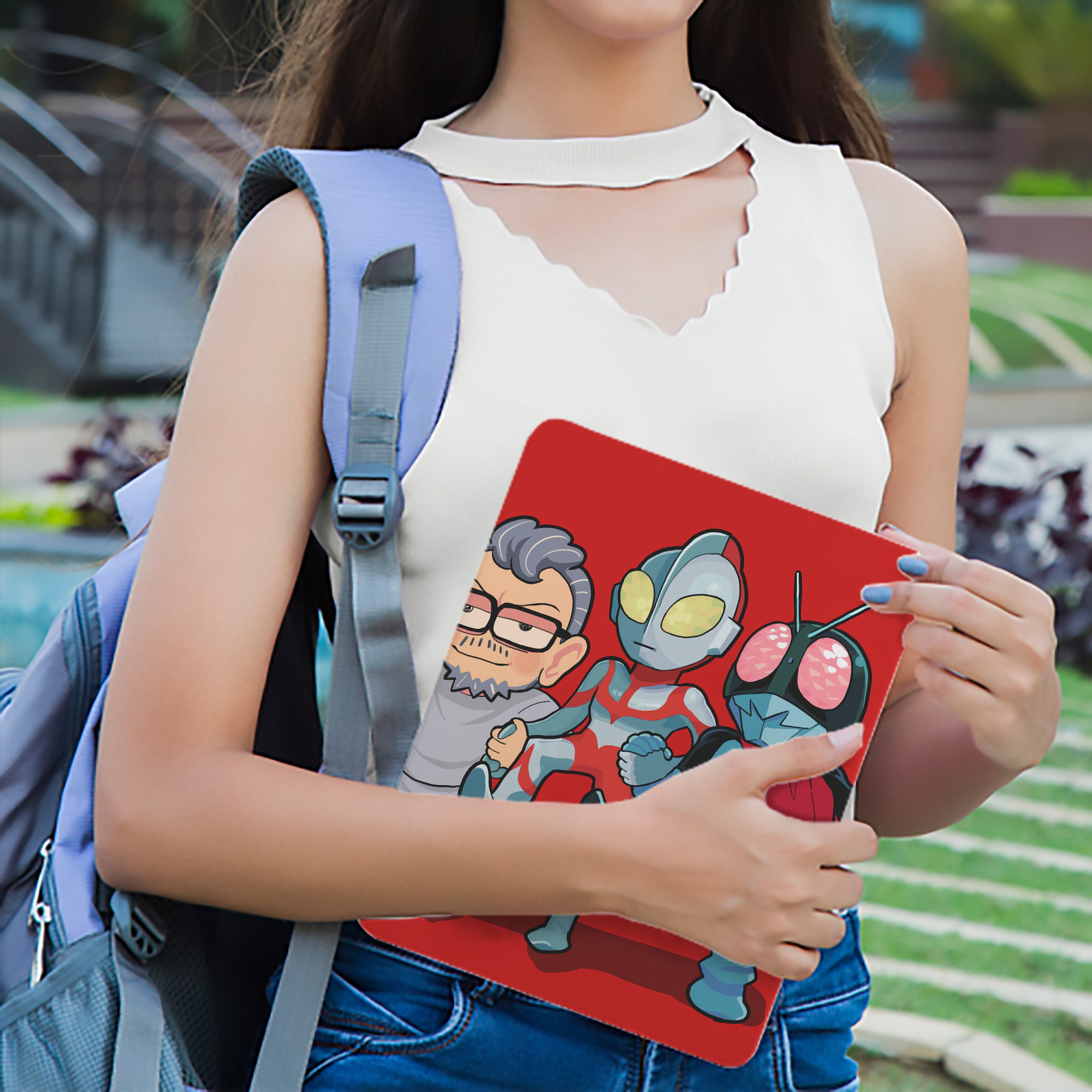 ウルトラマン Ultraman IPad ケース ブック型 PUレザー TPU 耐衝撃 軽量 薄型 ペン収納なし 全面保護 IPad 各モデル対応