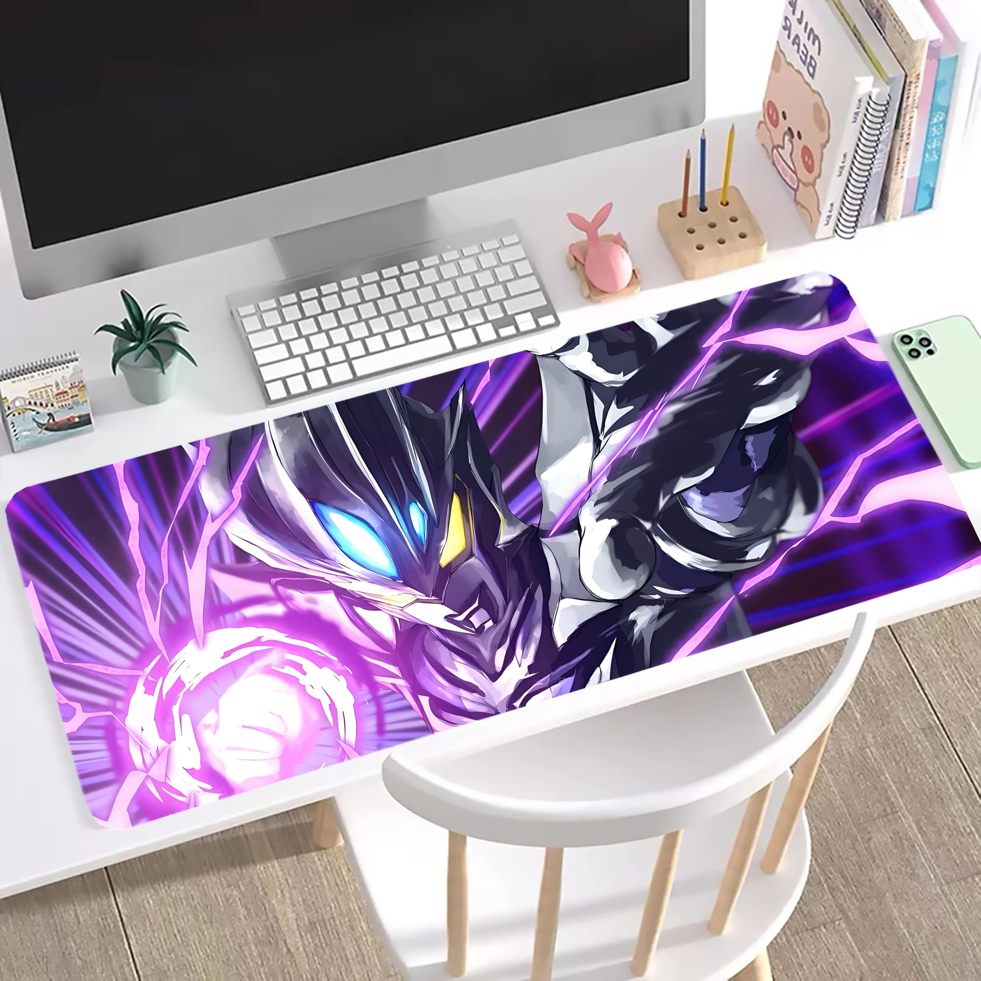 （画像用） ウルトラマン Ultraman ステッチ加工 大判デスクマット／滑り止めマウスパッド