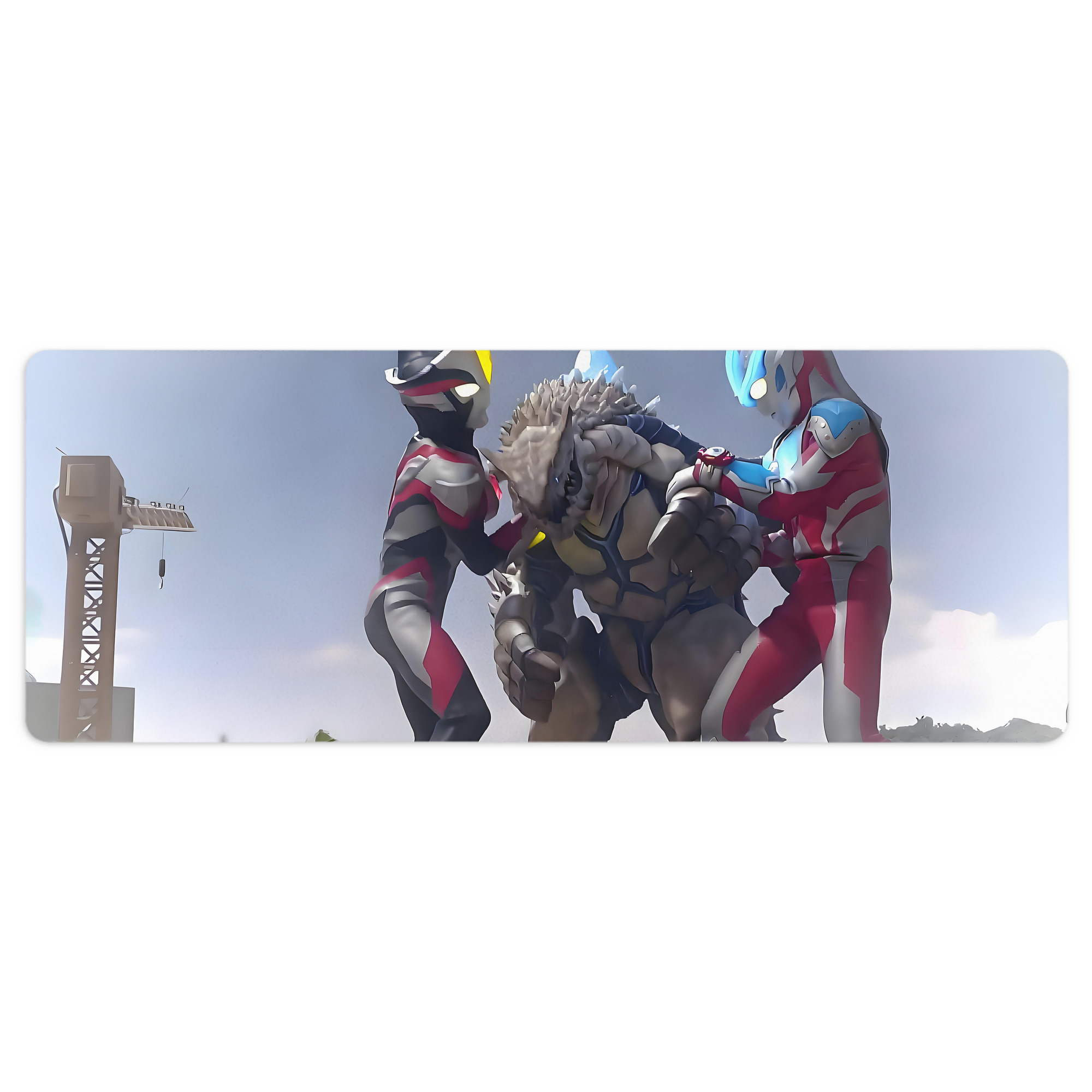 （画像用） ウルトラマン Ultraman ステッチ加工 大判デスクマット／滑り止めマウスパッド