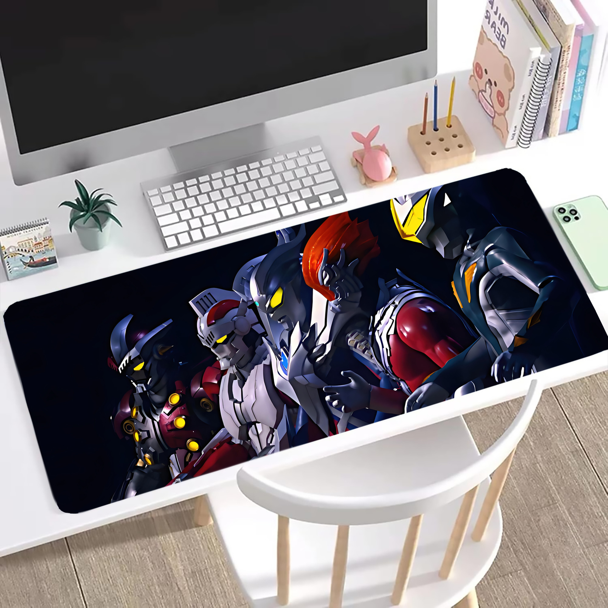 （画像用） ウルトラマン Ultraman ステッチ加工 大判デスクマット／滑り止めマウスパッド