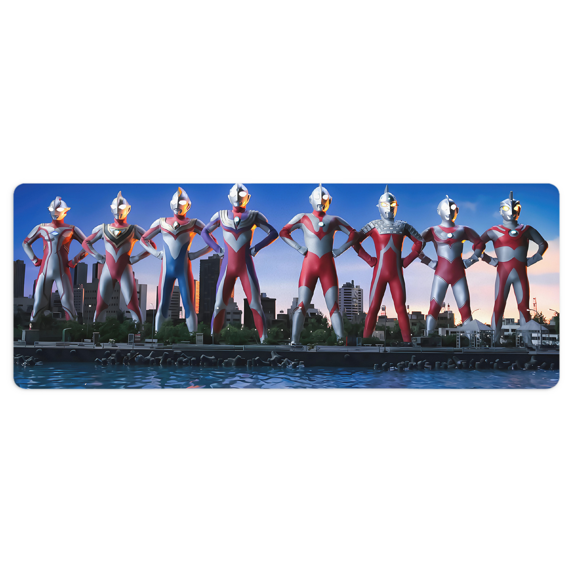 （画像用） ウルトラマン Ultraman ステッチ加工 大判デスクマット／滑り止めマウスパッド