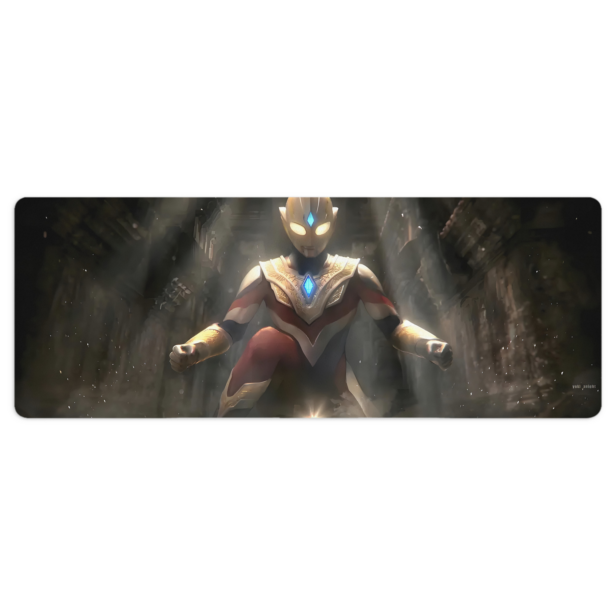 （画像用） ウルトラマン Ultraman ステッチ加工 大判デスクマット／滑り止めマウスパッド
