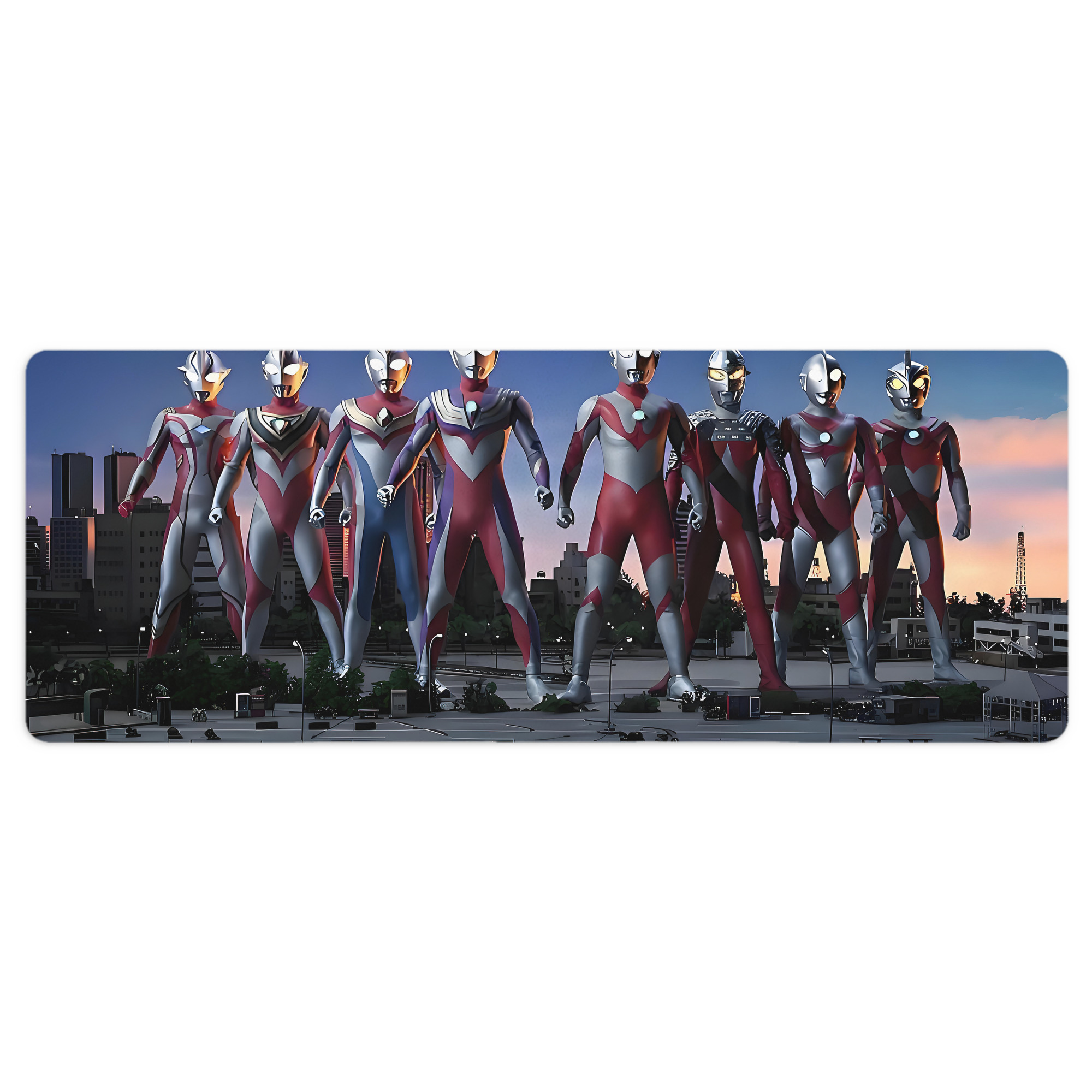 （画像用） ウルトラマン Ultraman ステッチ加工 大判デスクマット／滑り止めマウスパッド