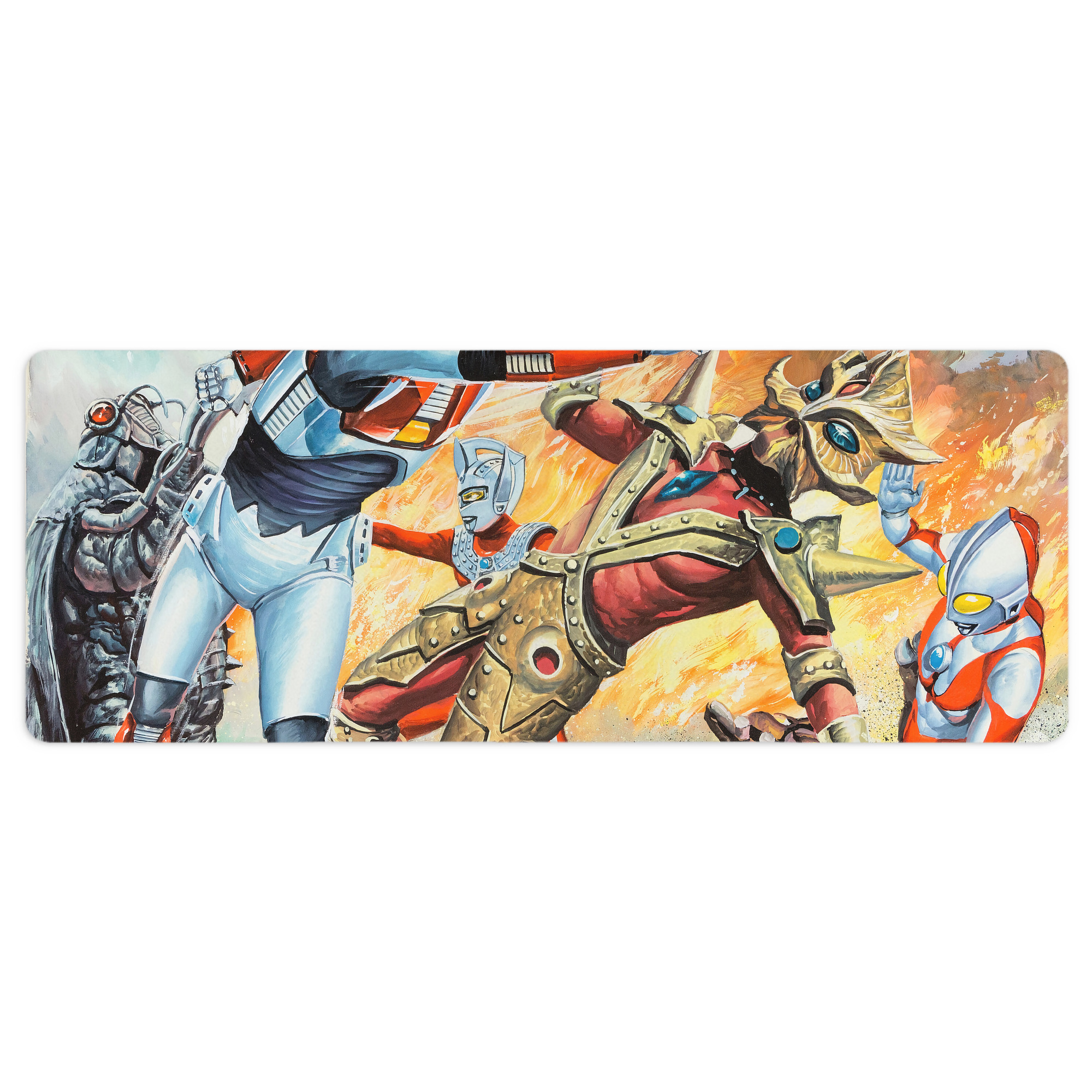 （画像用） ウルトラマン Ultraman ステッチ加工 大判デスクマット／滑り止めマウスパッド
