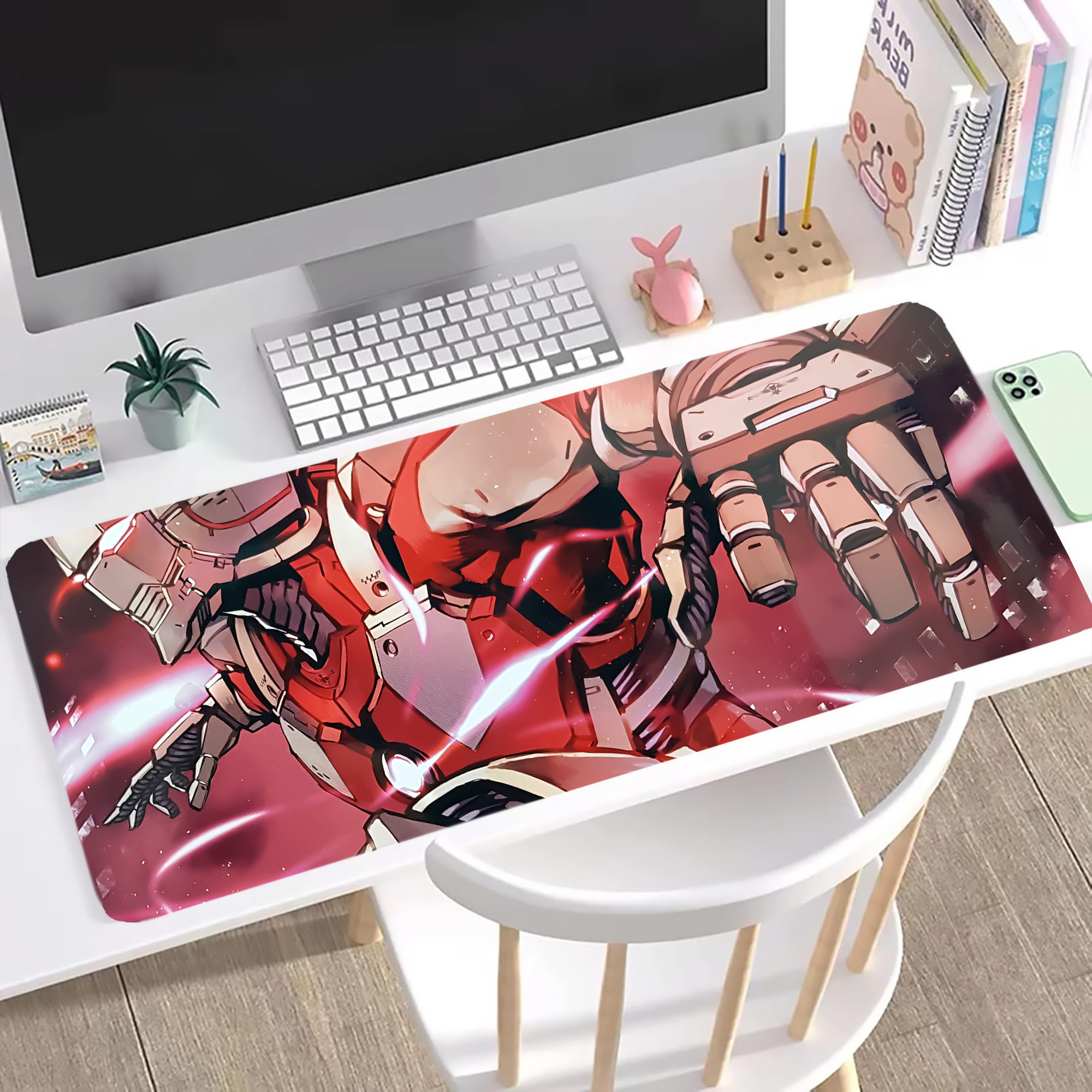 （画像用） ウルトラマン Ultraman ステッチ加工 大判デスクマット／滑り止めマウスパッド