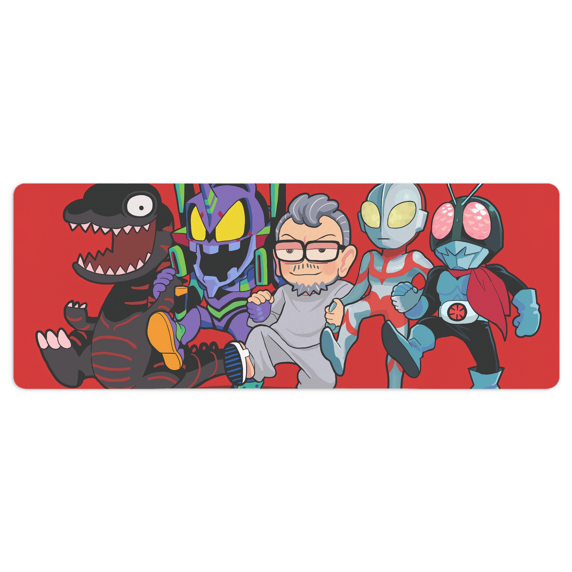 （画像用） ウルトラマン Ultraman ステッチ加工 大判デスクマット／滑り止めマウスパッド