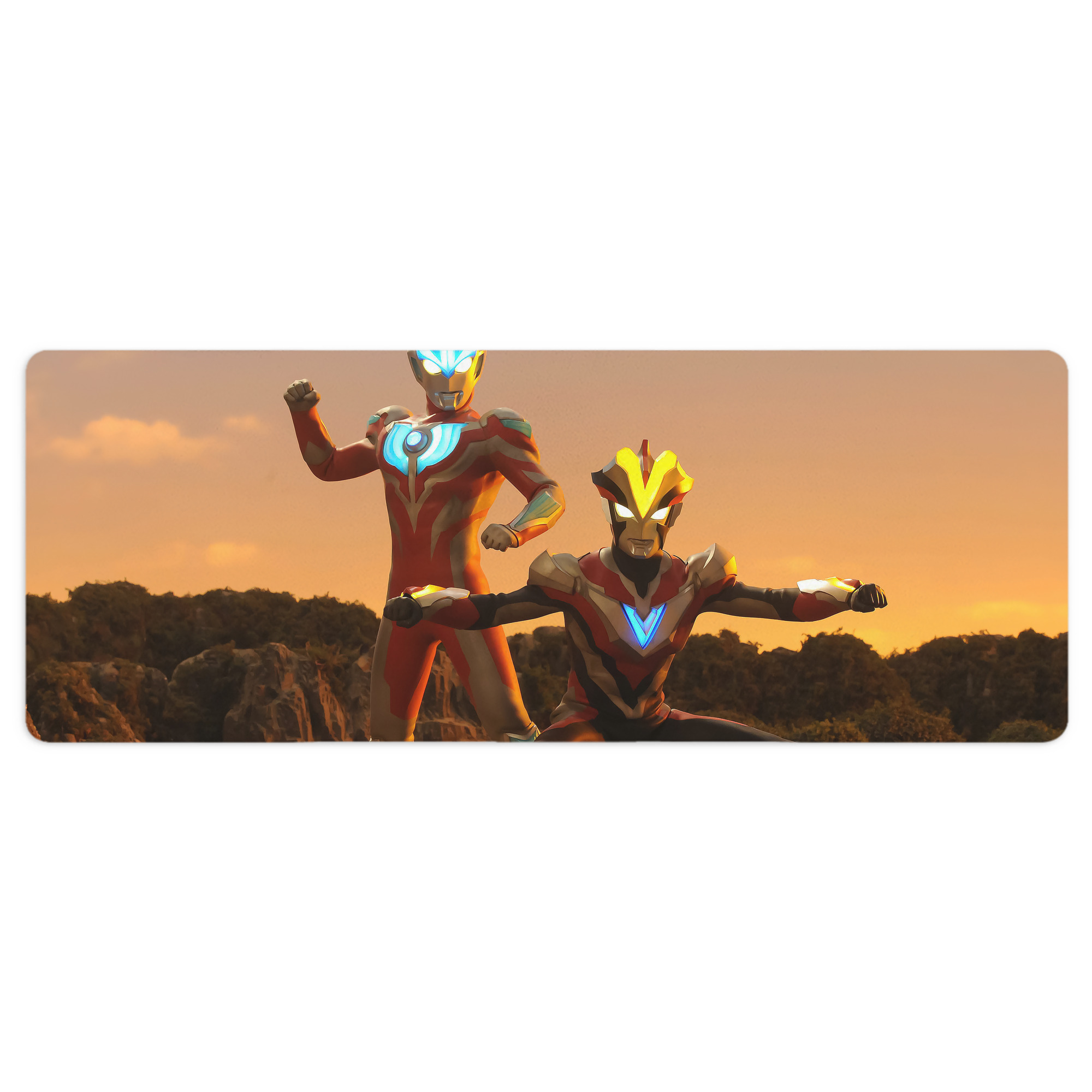 （画像用） ウルトラマン Ultraman ステッチ加工 大判デスクマット／滑り止めマウスパッド