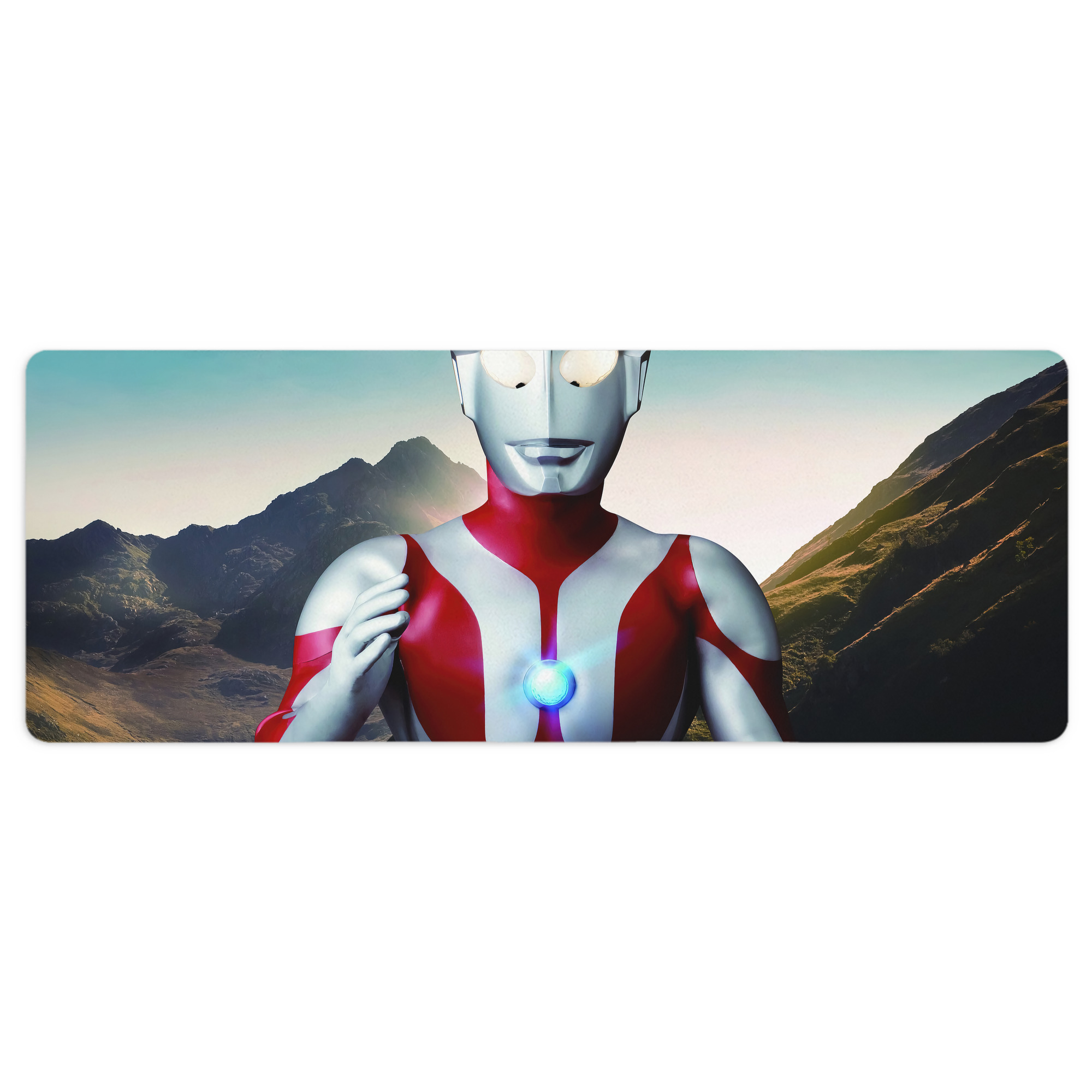 （画像用） ウルトラマン Ultraman ステッチ加工 大判デスクマット／滑り止めマウスパッド