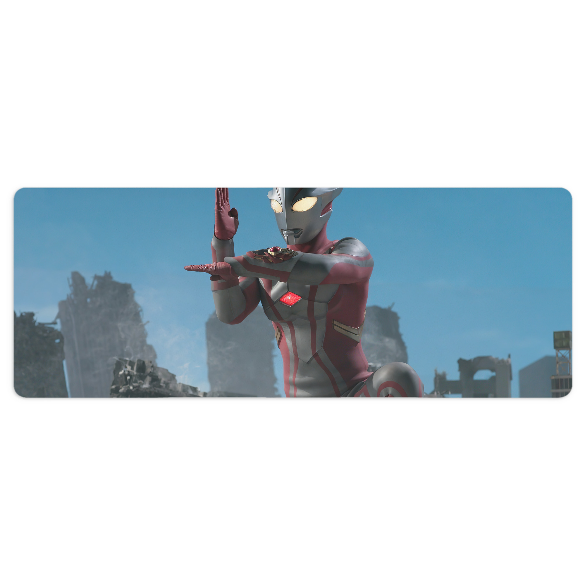 （画像用） ウルトラマン Ultraman ステッチ加工 大判デスクマット／滑り止めマウスパッド