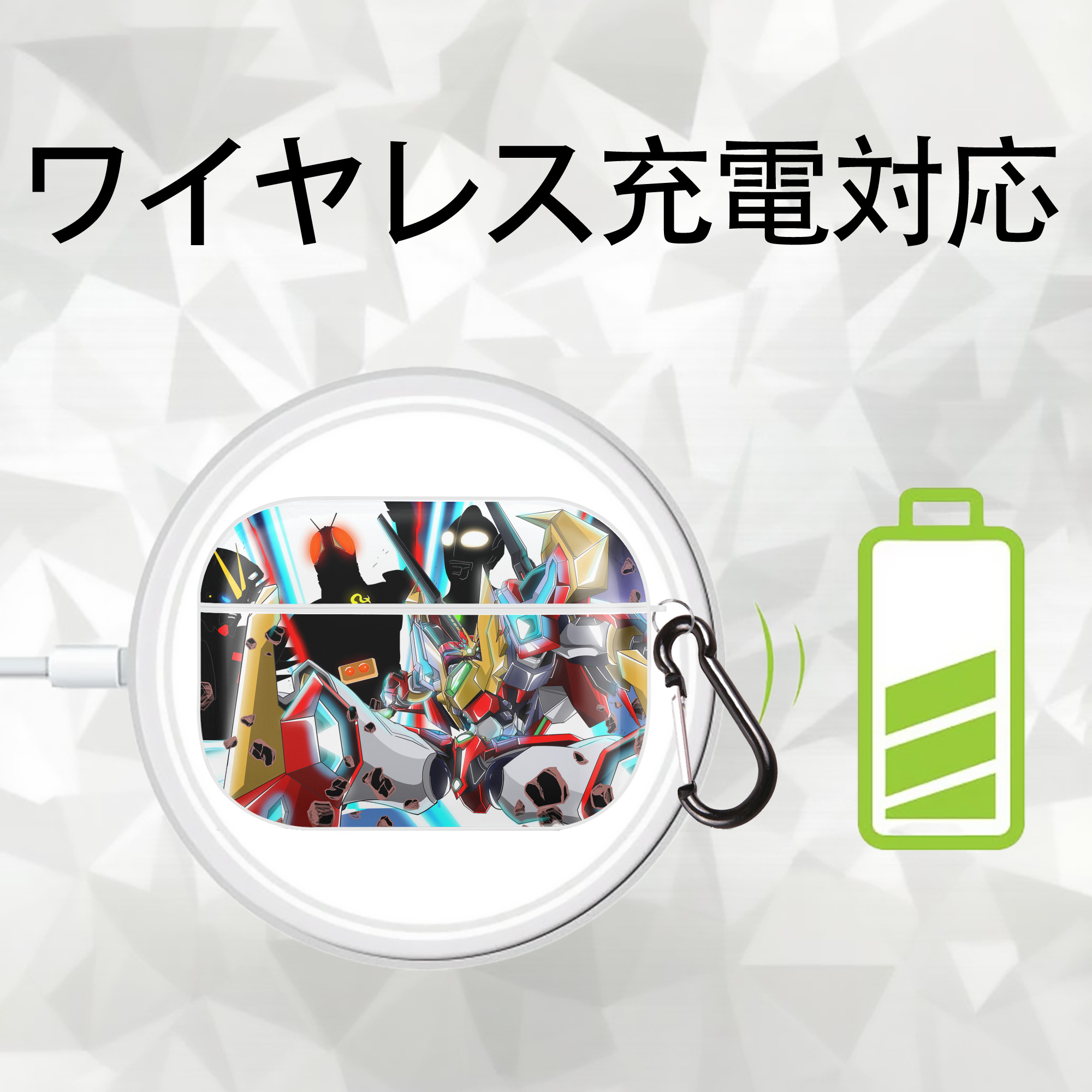 ウルトラマン Ultraman 【AirPods Pro用】ハードシェル保護ケース 耐衝撃・防指紋・カラビナ付き商品仕様