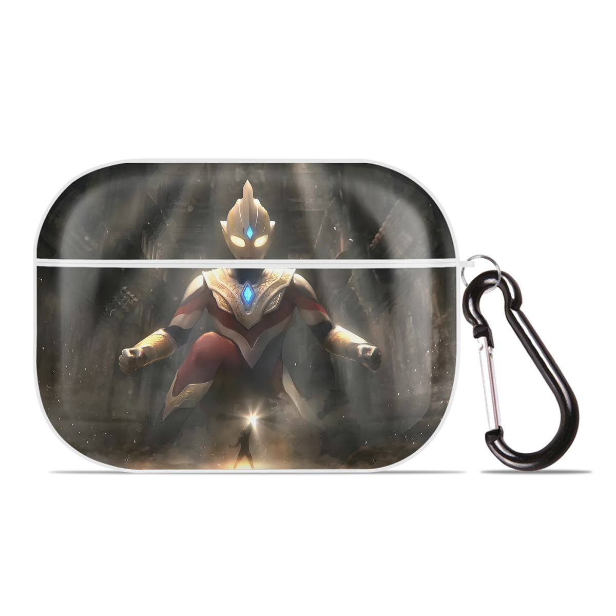（画像用） ウルトラマン Ultraman 【AirPods Pro用】ハードシェル保護ケース 耐衝撃・防指紋・カラビナ付き商品仕様