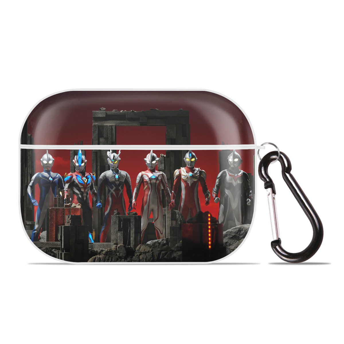 （画像用） ウルトラマン Ultraman 【AirPods Pro用】ハードシェル保護ケース 耐衝撃・防指紋・カラビナ付き商品仕様