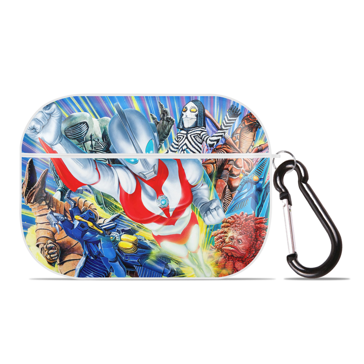 （画像用） ウルトラマン Ultraman 【AirPods Pro用】ハードシェル保護ケース 耐衝撃・防指紋・カラビナ付き商品仕様