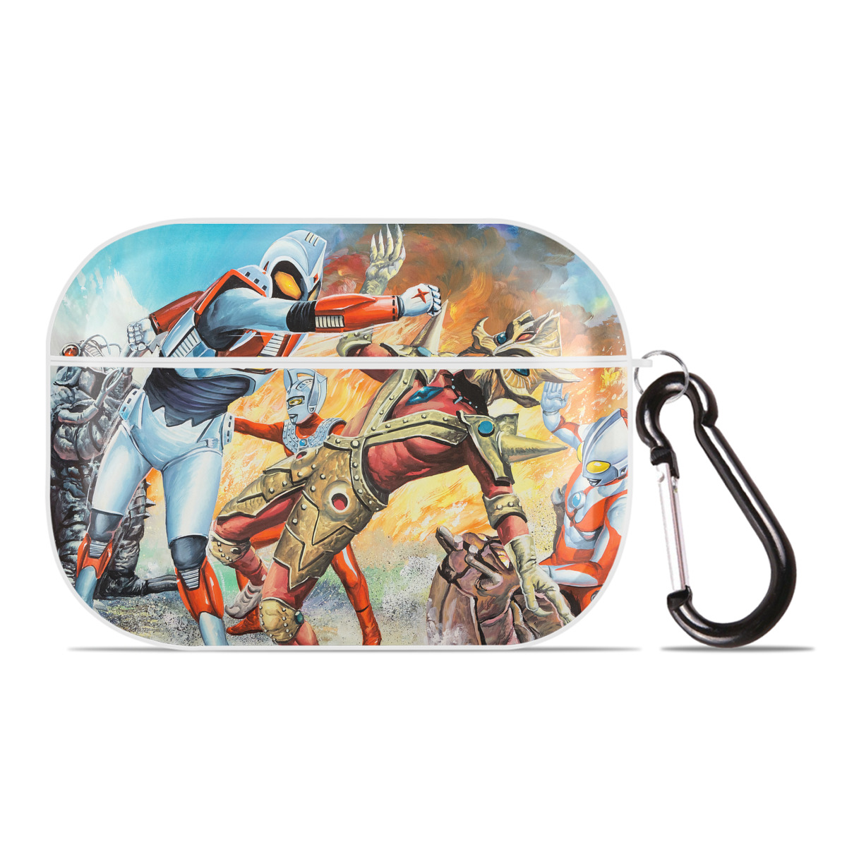 （画像用） ウルトラマン Ultraman 【AirPods Pro用】ハードシェル保護ケース 耐衝撃・防指紋・カラビナ付き商品仕様