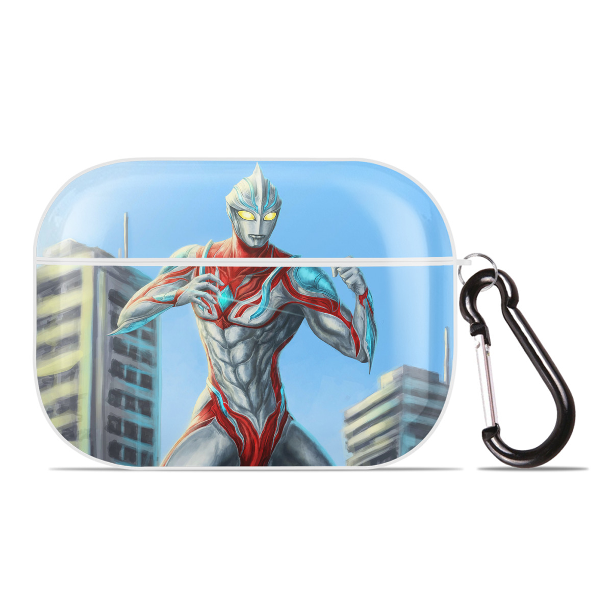 （画像用） ウルトラマン Ultraman 【AirPods Pro用】ハードシェル保護ケース 耐衝撃・防指紋・カラビナ付き商品仕様