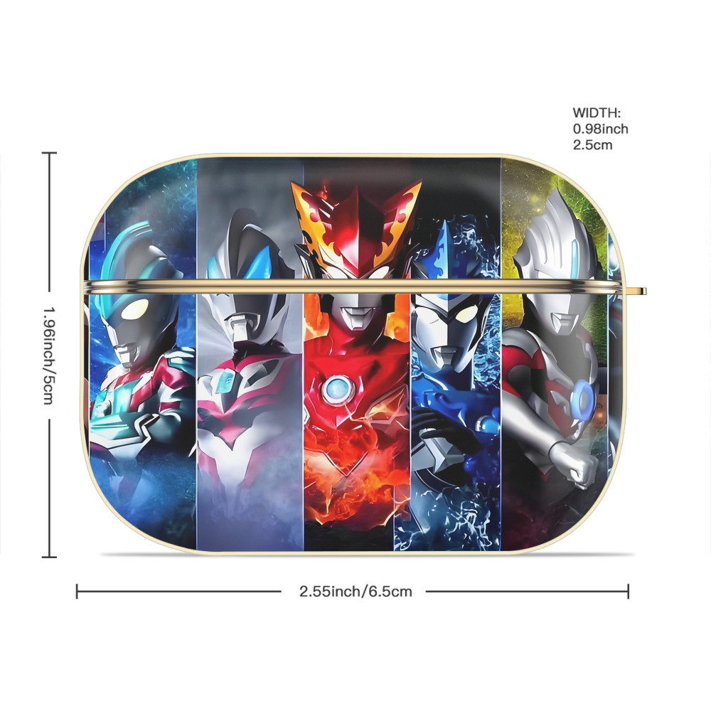 ウルトラマン Ultraman 【AirPods Pro用】ハードシェル保護ケース｜耐衝撃・防指紋・カラビナ付き商品仕様