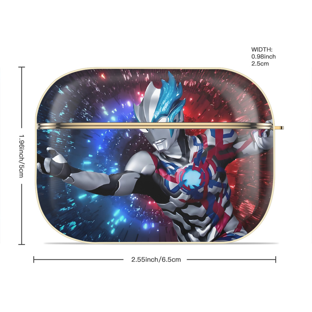ウルトラマン Ultraman 【AirPods Pro用】ハードシェル保護ケース｜耐衝撃・防指紋・カラビナ付き商品仕様