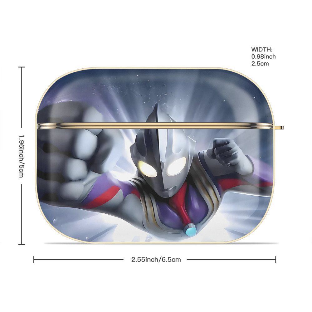 ウルトラマン Ultraman 【AirPods Pro用】ハードシェル保護ケース｜耐衝撃・防指紋・カラビナ付き商品仕様